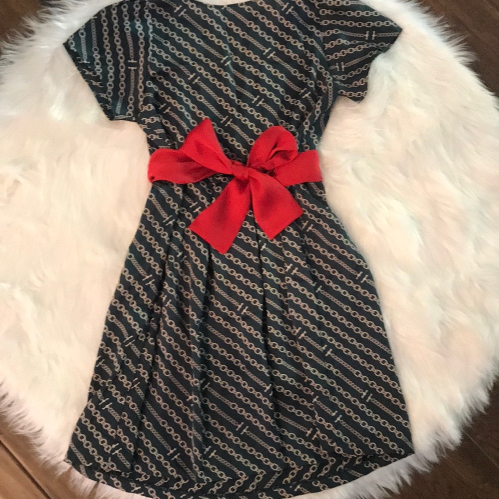 Happie Loves It Empire Dress With Sash Tie Waist. - Picture 6 of 8